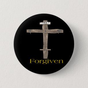 Badge Rond 5 Cm Croix