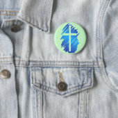 Badge Rond 5 Cm Croix (En situation)