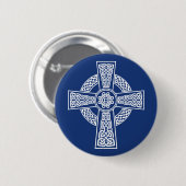 Badge Rond 5 Cm Croix celtique (Devant & derrière)
