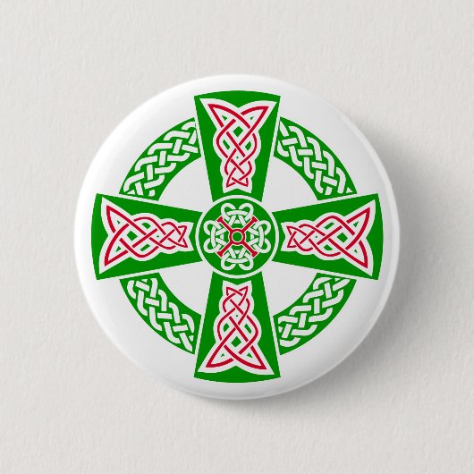 Badge Rond 5 Cm Croix celtique (Devant)