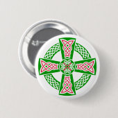 Badge Rond 5 Cm Croix celtique (Devant & derrière)