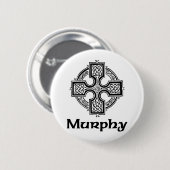 Badge Rond 5 Cm Croix celtique de Murphy (Devant & derrière)