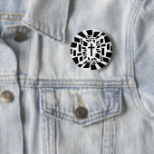 Badge Rond 5 Cm Croix chrétienne (En situation)