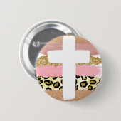 Badge Rond 5 Cm Croix colorée (Devant & derrière)