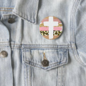 Badge Rond 5 Cm Croix colorée (En situation)