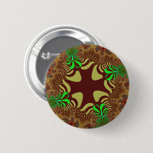 Badge Rond 5 Cm Croix de bronze