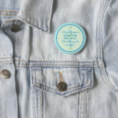 Badge Rond 5 Cm Croix de Fleur Chic Aquarelle avec Verse (En situation)
