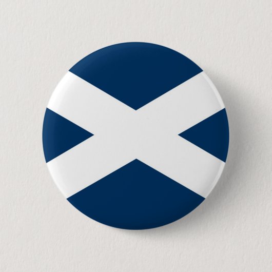 Badge Rond 5 Cm Croix de Saint Andrews (Devant)