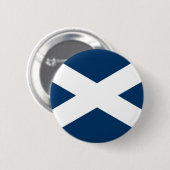 Badge Rond 5 Cm Croix de Saint Andrews (Devant & derrière)