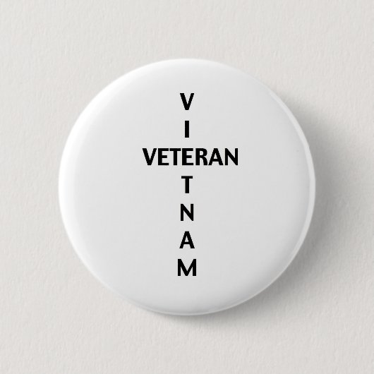 Badge Rond 5 Cm Croix de vétéran du Vietnam (bouton) (Devant)