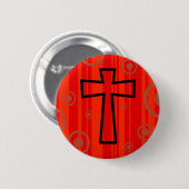 Badge Rond 5 Cm Croix géniale (Devant & derrière)