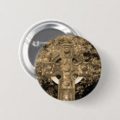 Badge Rond 5 Cm Croix gothique (Devant & derrière)