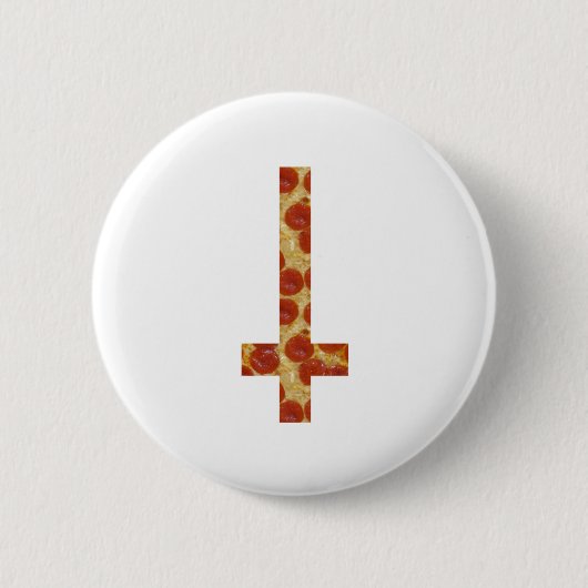 Badge Rond 5 Cm croix inversée de pizza (Devant)