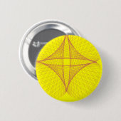 Badge Rond 5 Cm croix jaune (Devant & derrière)
