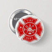 BADGE ROND 5 CM CROIX MALTAISE (Devant & derrière)