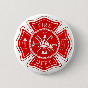 BADGE ROND 5 CM CROIX MALTAISE