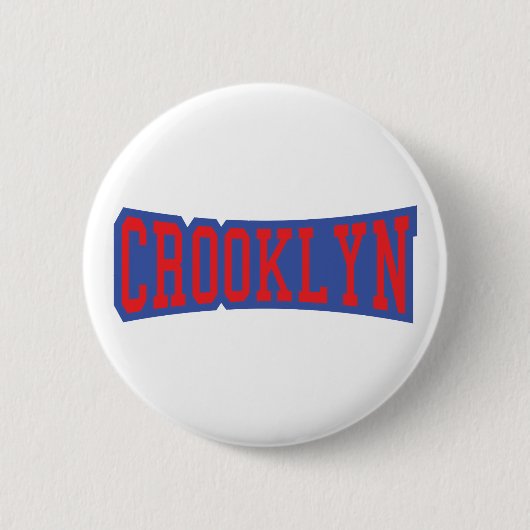 BADGE ROND 5 CM CROOKLYN, NYC (Devant)