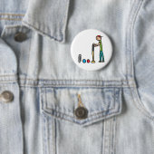 Badge Rond 5 Cm Croquet (En situation)