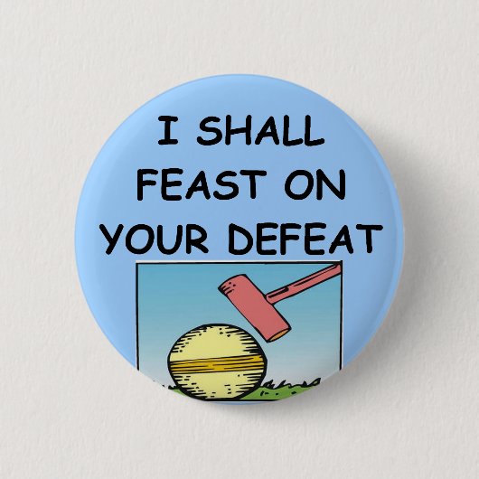 Badge Rond 5 Cm croquet (Devant)