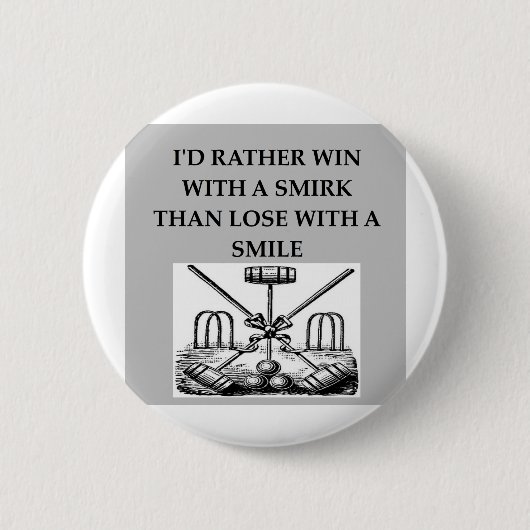 Badge Rond 5 Cm croquet (Devant)