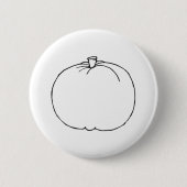 Badge Rond 5 Cm Croquis citrouille (Devant)