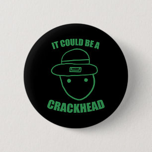 Badge Rond 5 Cm Croquis de Leprechaun amateur pourrait être un St