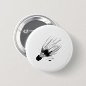 Badge Rond 5 Cm Croquis de navette (Devant & derrière)