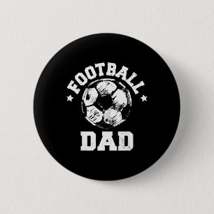 Badge Rond 5 Cm Croquis de papa de football Ll Fier de jour de mat