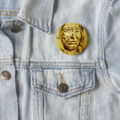 Badge Rond 5 Cm Croquis en chef indien (En situation)