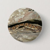 Badge Rond 5 Cm Crotale dans le parc national de Shenandoah (Devant)