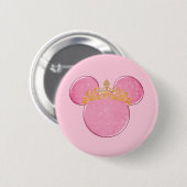 Badge Rond 5 Cm Crown Button (Devant & derrière)