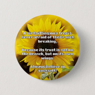 Badge Rond 5 Cm Croyance Empath Citation d'encouragement positif
