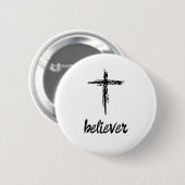 Badge Rond 5 Cm Croyant (Devant & derrière)