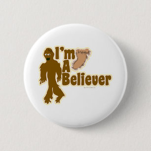 Badge Rond 5 Cm Croyant de Bigfoot