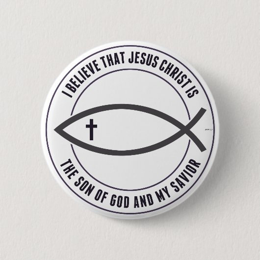 Badge Rond 5 Cm Croyants chrétiens (Devant)