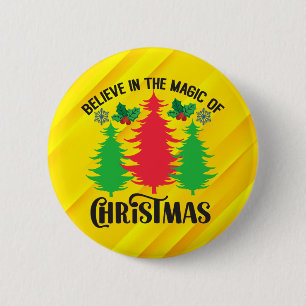 Badge Rond 5 Cm Croyez à la magie de Noël-82309