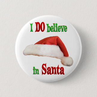 Badge Rond 5 Cm Croyez au Père Noël