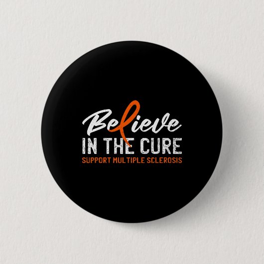 Badge Rond 5 Cm Croyez En La Cure Ms Multiple Sclerosis Awards (Devant)