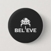 Badge Rond 5 Cm Croyez en UFO'S (Devant)