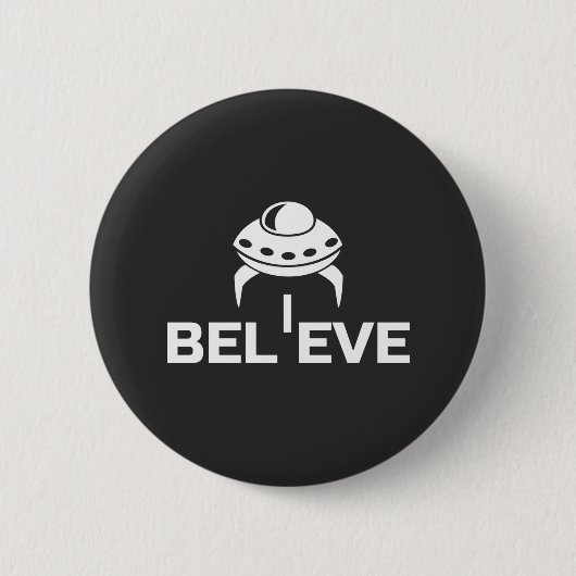Badge Rond 5 Cm Croyez en UFO'S (Devant)