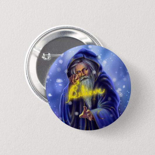 Badge Rond 5 Cm Croyez le bouton (Devant & derrière)