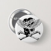 Badge Rond 5 Cm croyez le crâne (Devant & derrière)