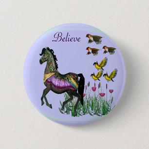 Badge Rond 5 Cm Croyez les boutons
