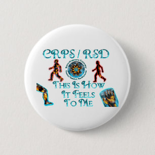 Badge Rond 5 Cm CRP RSD ceci est comment il se sent à moi