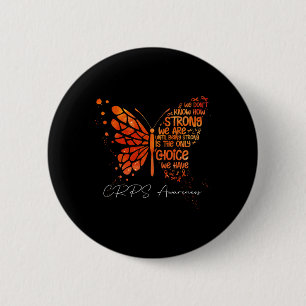 Badge Rond 5 Cm CRPS Beurre orange ruban à ruban orange sensibilis