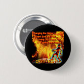 Badge Rond 5 Cm CRPS/RSD vivant nos vies, combattant les flammes (Devant & derrière)