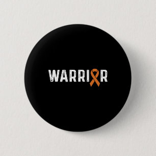Badge Rond 5 Cm Crps Sensibilisation Orange Ribbon Warrier