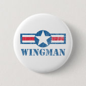 Badge Rond 5 Cm Cru de Wingman (Devant)