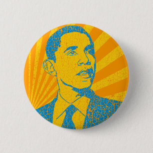 Badge Rond 5 Cm Cru d'Obama