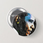 Badge Rond 5 Cm Cru du Président Barack Obama (Devant & derrière)